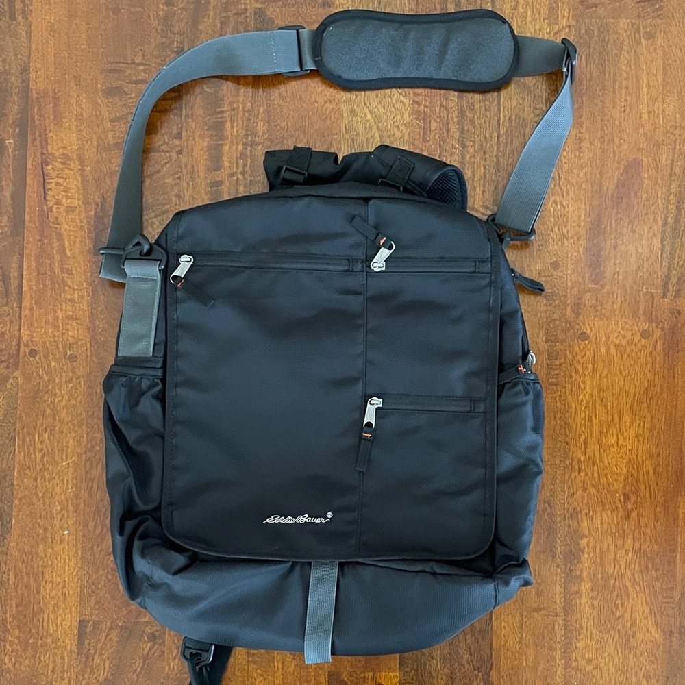 Eddie Bauer Black and Gray Backpack, NWT, Any gender, any age